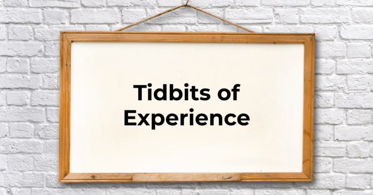 Tidbits of Experience